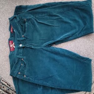 Lucky Brand 🍀 Zoe Corduroy Teal Pant Size 6